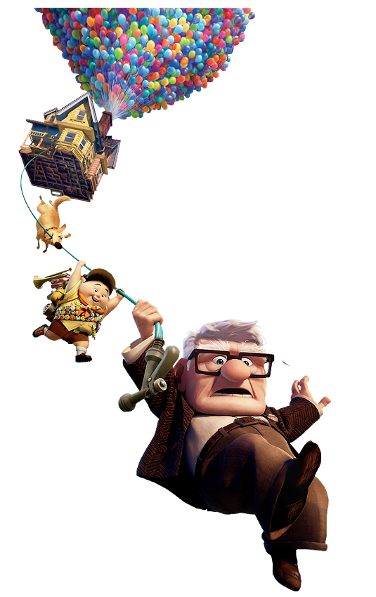 Carl, Russell y Dug